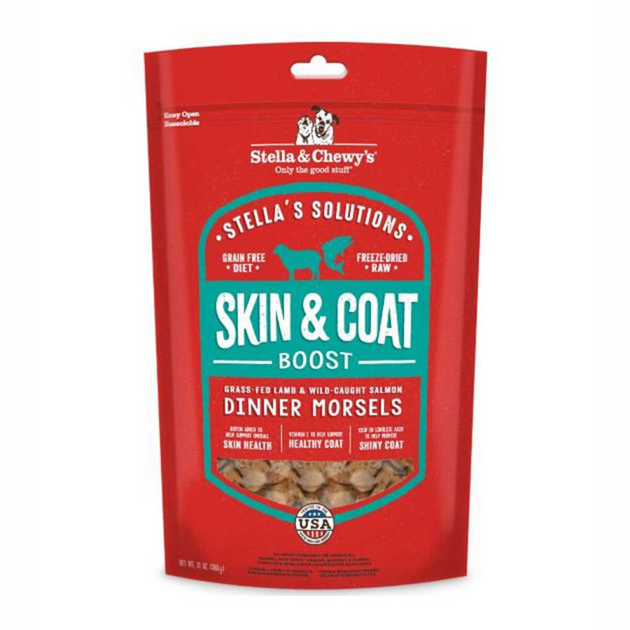 Stella’s Solutions Skin & Coat Boost Lamb & Salmon Freeze Dried Dog Food 13oz