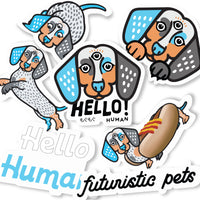 Hello Human Sticker Pack